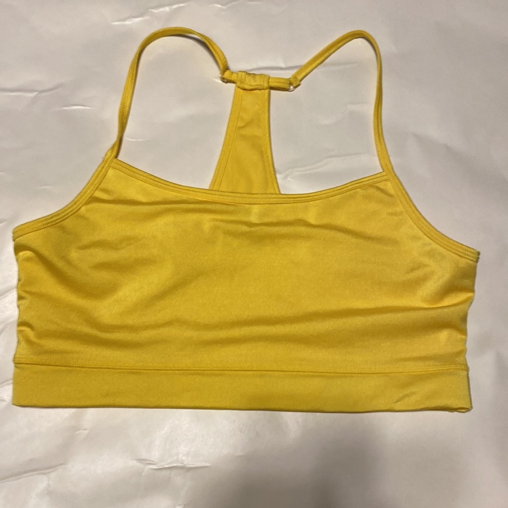 POOF ! PERFORMANCE YELLOW BRA SIZE L